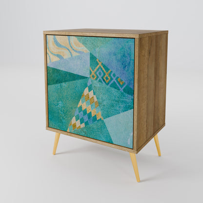 SPECTRUM SPLENDOR Madia a 1 anta effetto rovere