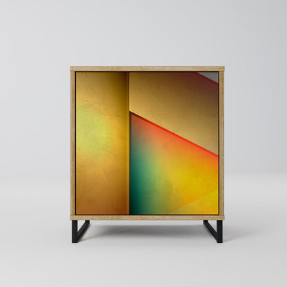 Credenza a 1 anta PIERCING SHARPNESS effetto rovere