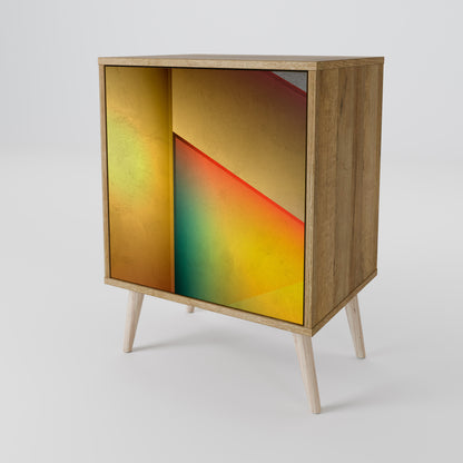 Credenza a 1 anta PIERCING SHARPNESS effetto rovere