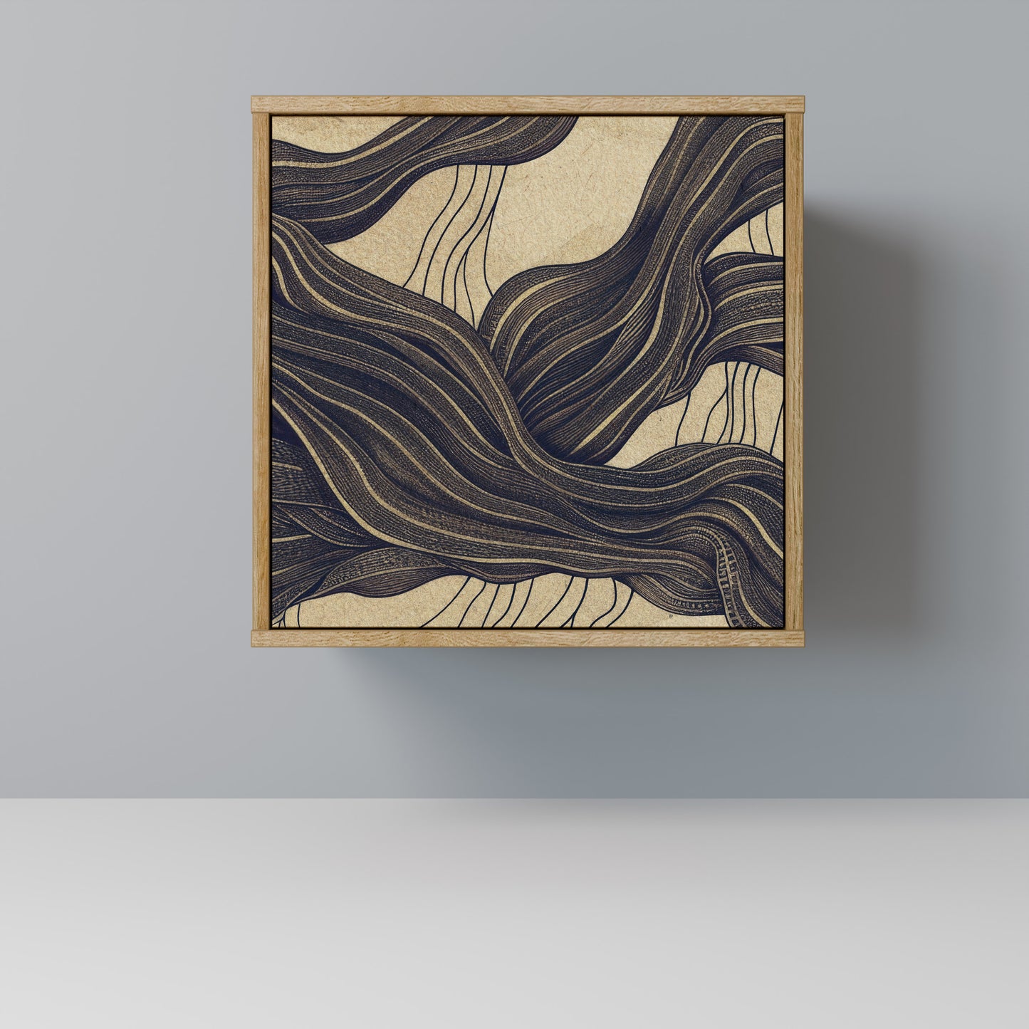 UNIFIED FRAGMENTS 1-Door Sideboard in Oak Effect