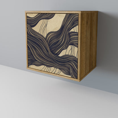 UNIFIED FRAGMENTS 1-Door Sideboard in Oak Effect