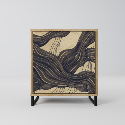 UNIFIED FRAGMENTS 1-Door Sideboard in Oak Effect