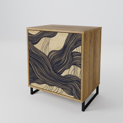 UNIFIED FRAGMENTS 1-Door Sideboard in Oak Effect
