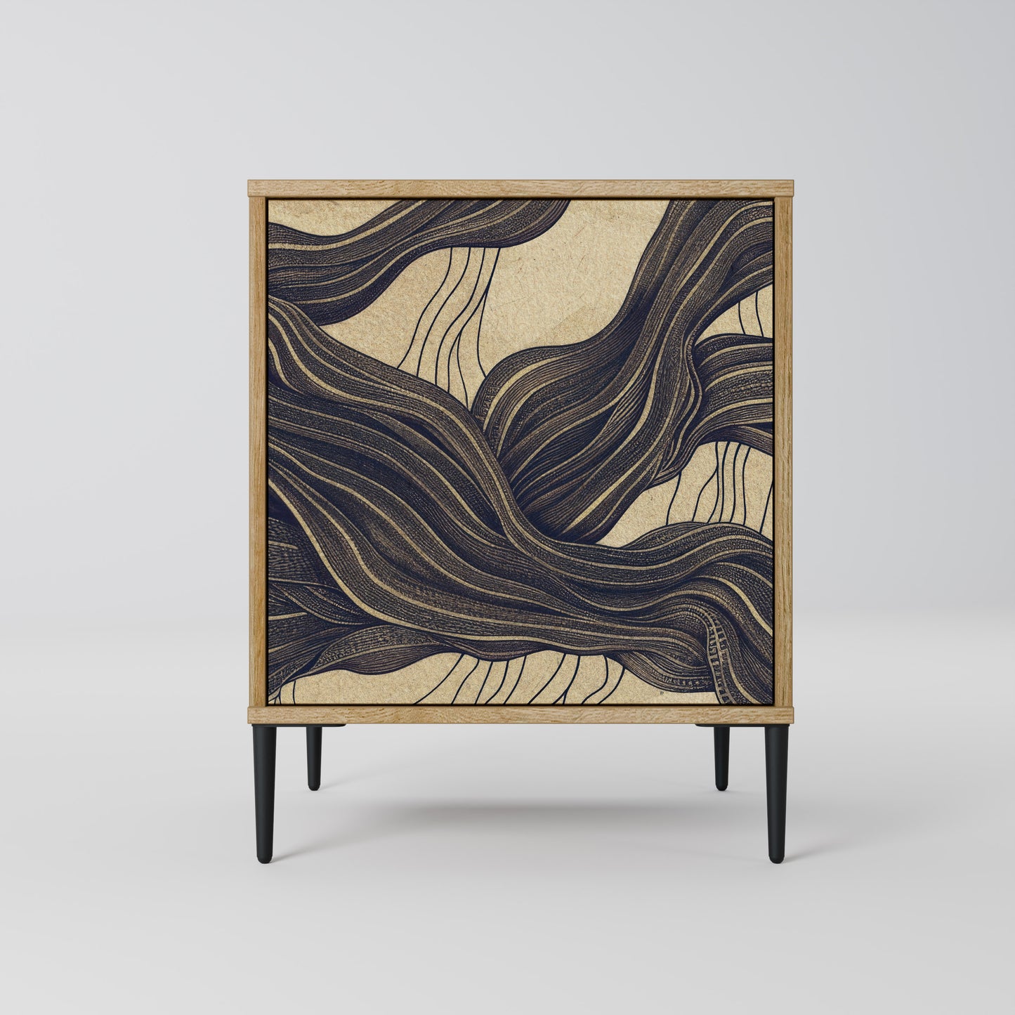 UNIFIED FRAGMENTS 1-Door Sideboard in Oak Effect