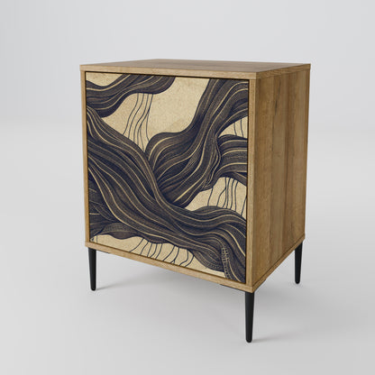 UNIFIED FRAGMENTS 1-Door Sideboard in Oak Effect