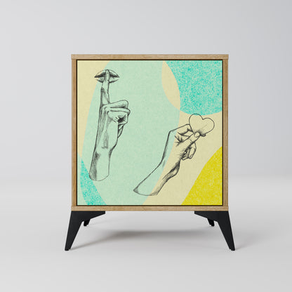 BODY LANGUAGE 1-Door Sideboard in Oak Effect