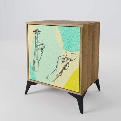 BODY LANGUAGE 1-Door Sideboard in Oak Effect