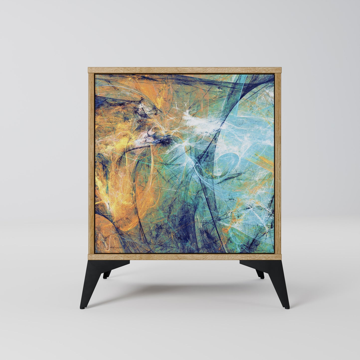 ABSTRACT THOUGHTS 1-Door Sideboard in Oak Effect