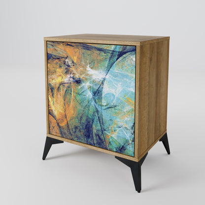 ABSTRACT THOUGHTS 1-Door Sideboard in Oak Effect
