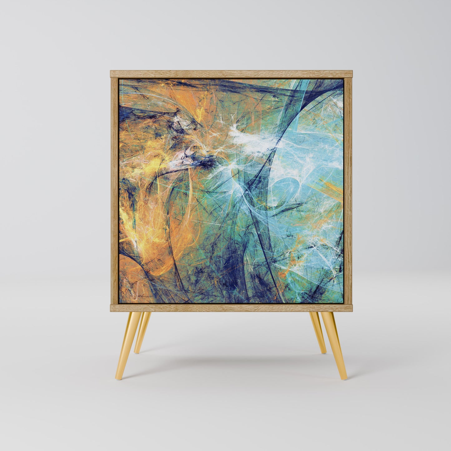 ABSTRACT THOUGHTS 1-Door Sideboard in Oak Effect