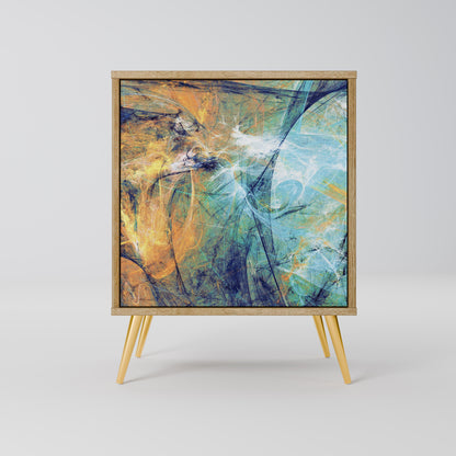 ABSTRACT THOUGHTS 1-Door Sideboard in Oak Effect