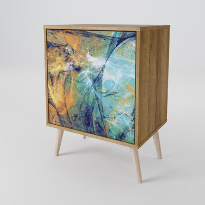 ABSTRACT THOUGHTS 1-Door Sideboard in Oak Effect