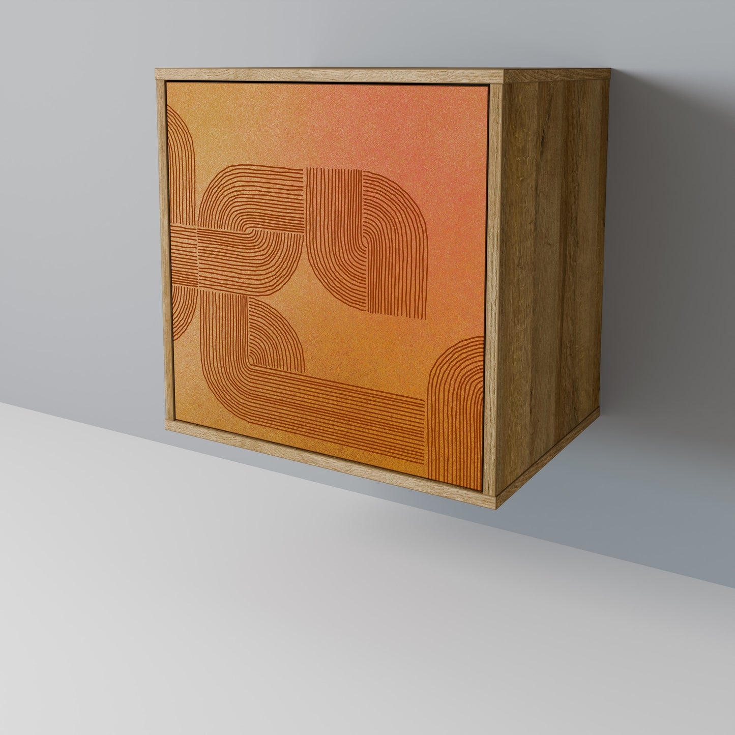 Credenza a 1 anta effetto rovere STRENGTHENING RELATION