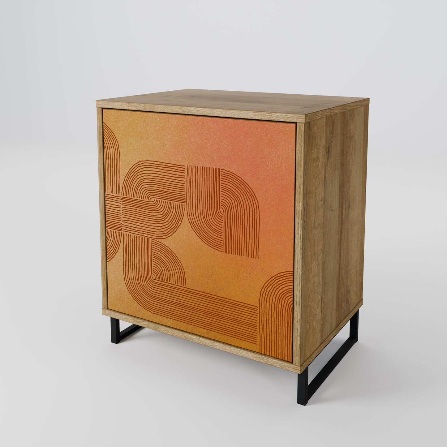 Credenza a 1 anta effetto rovere STRENGTHENING RELATION