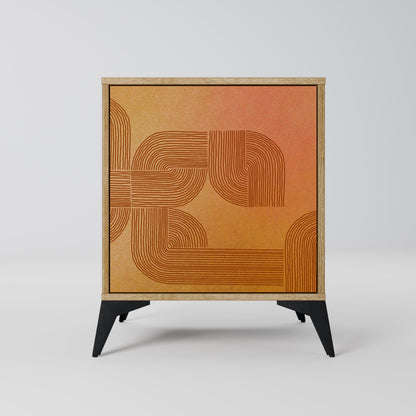 Credenza a 1 anta effetto rovere STRENGTHENING RELATION