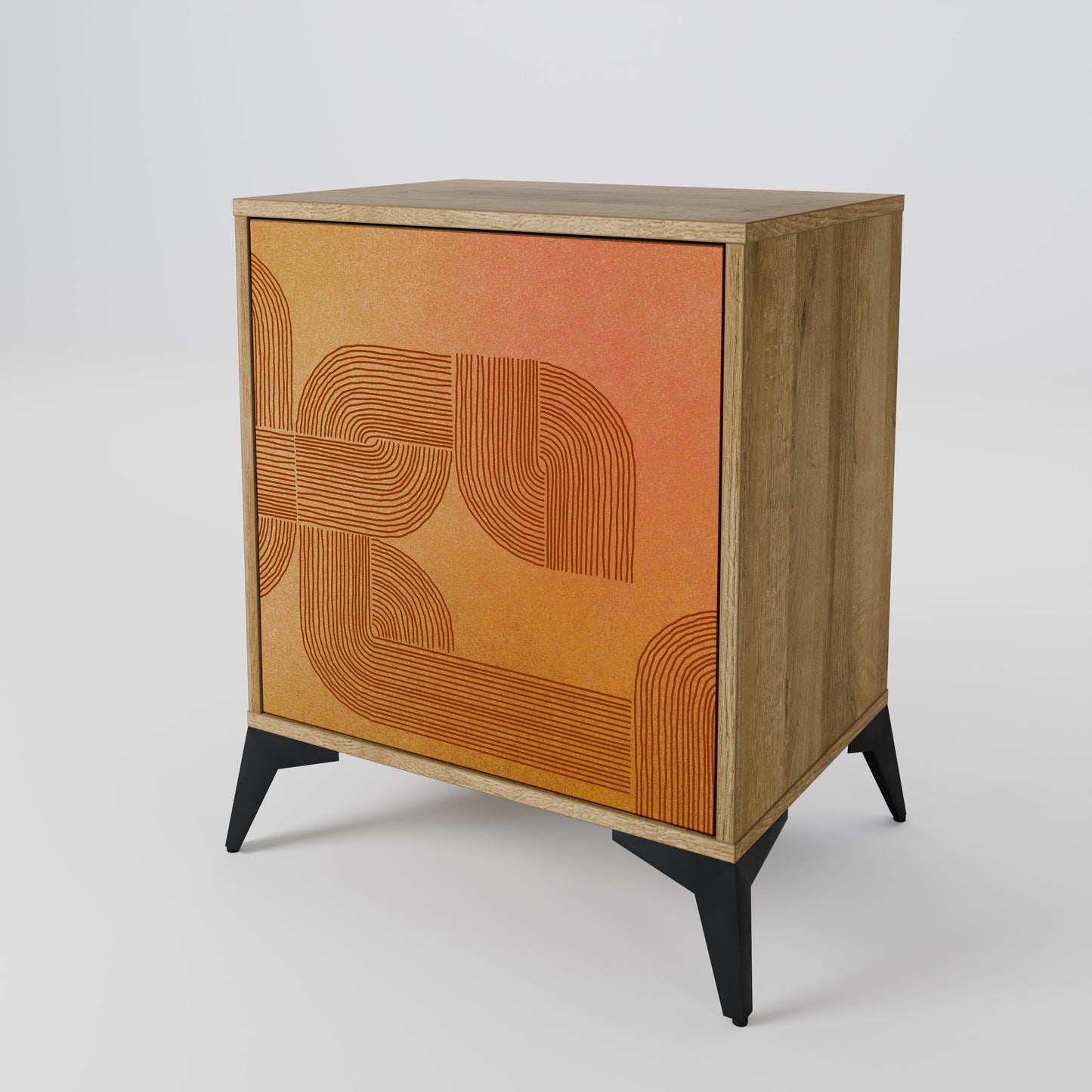 Credenza a 1 anta effetto rovere STRENGTHENING RELATION