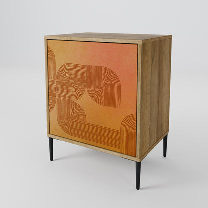 Credenza a 1 anta effetto rovere STRENGTHENING RELATION