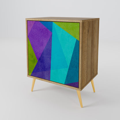 COLD SHOWCASE Madia a 1 anta effetto rovere