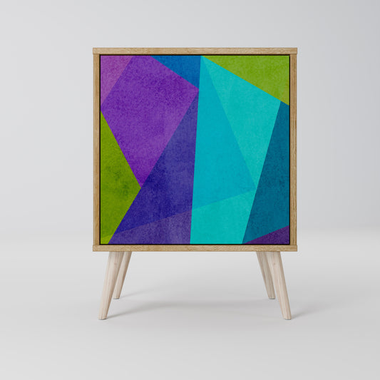 Credenza COLD SHOWCASE a 1 anta effetto rovere