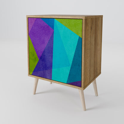 COLD SHOWCASE Madia a 1 anta effetto rovere