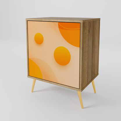 Credenza ORANGE ARRANGEMENT a 1 anta effetto rovere
