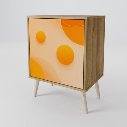 Credenza ORANGE ARRANGEMENT a 1 anta effetto rovere