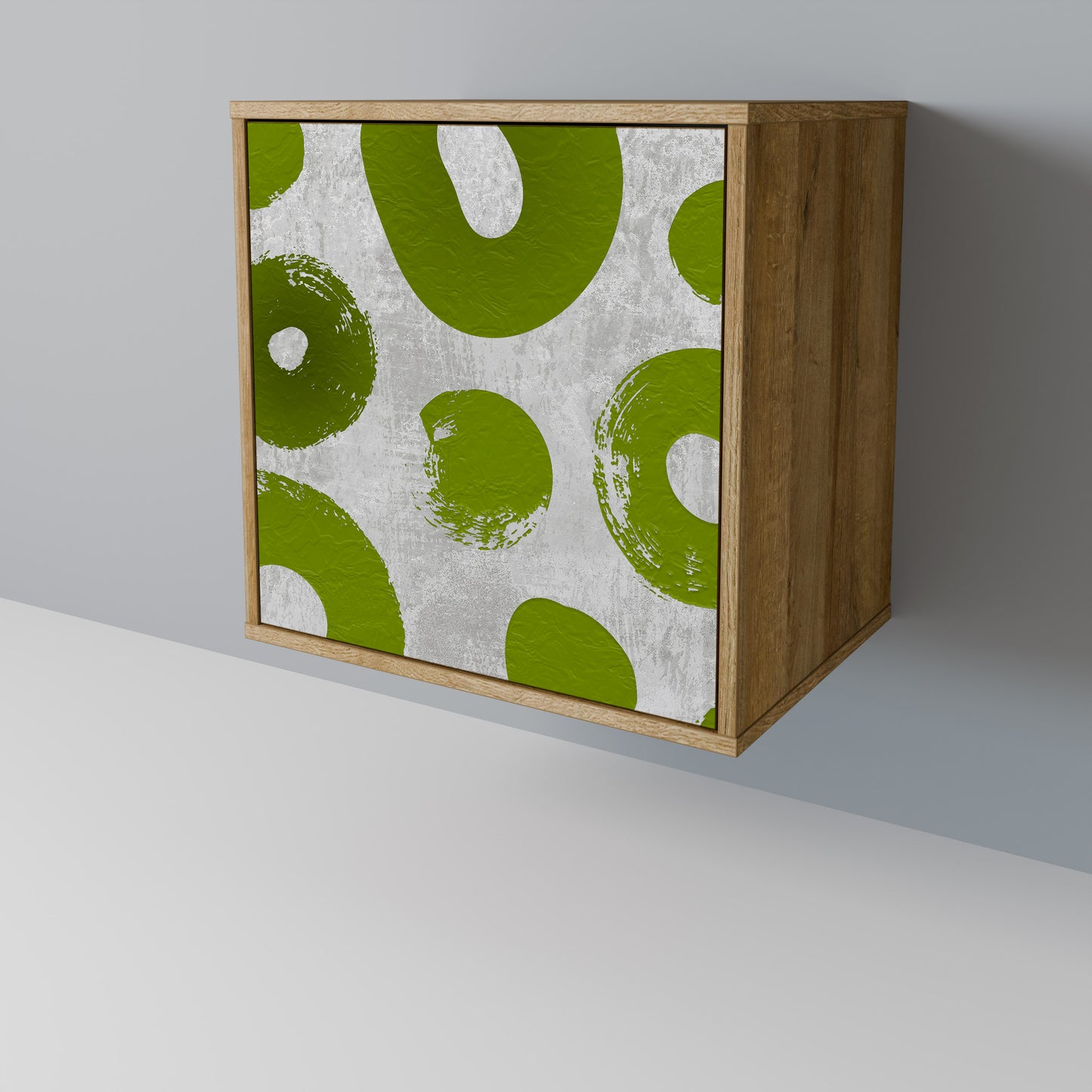 Credenza GREEN RHAPSODY a 1 anta effetto rovere