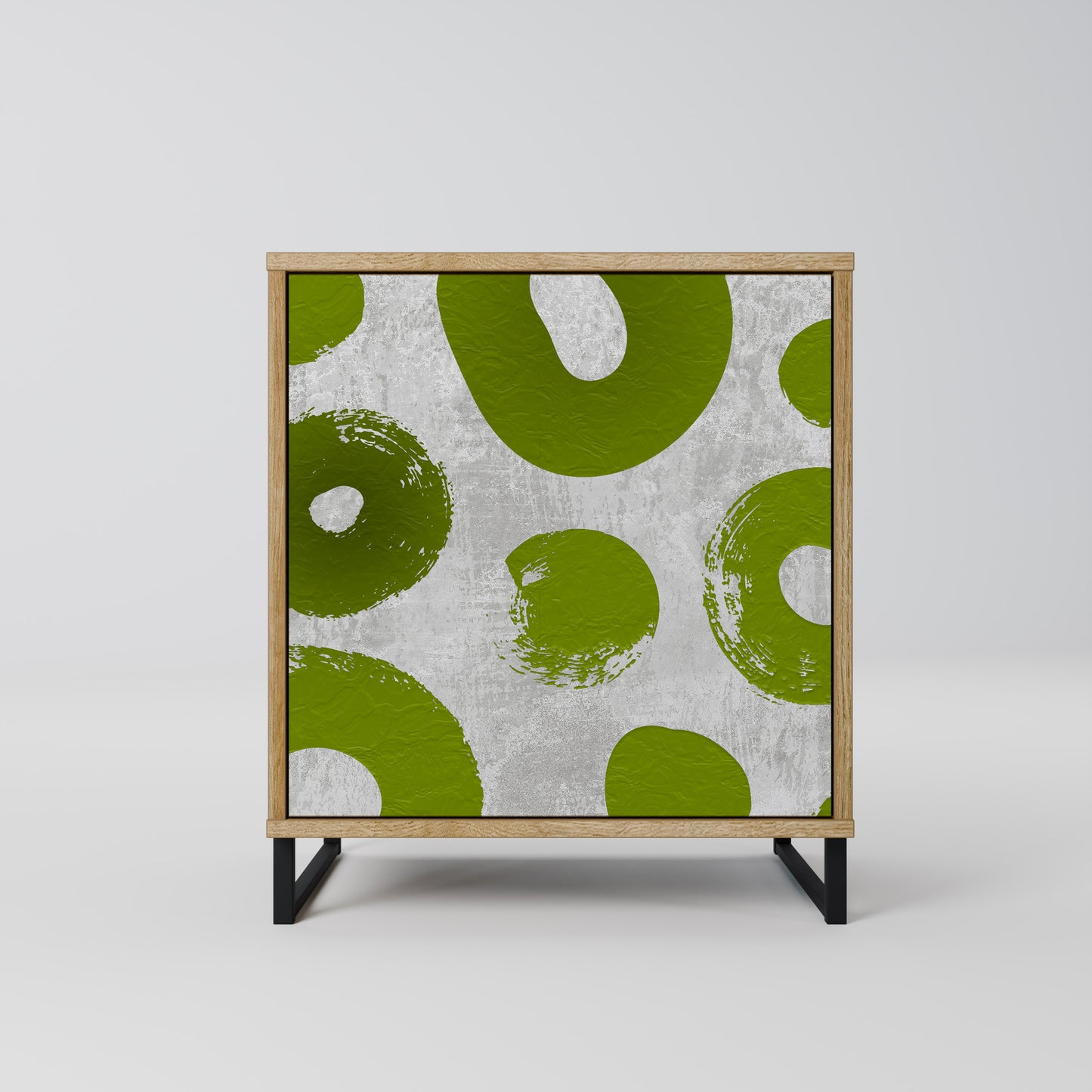 Credenza GREEN RHAPSODY a 1 anta effetto rovere