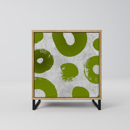 Credenza GREEN RHAPSODY a 1 anta effetto rovere