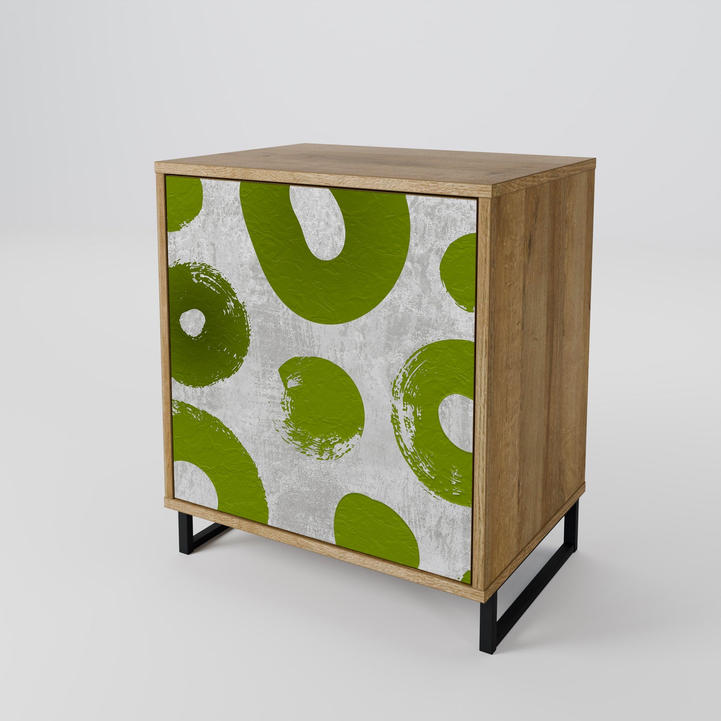 Credenza GREEN RHAPSODY a 1 anta effetto rovere