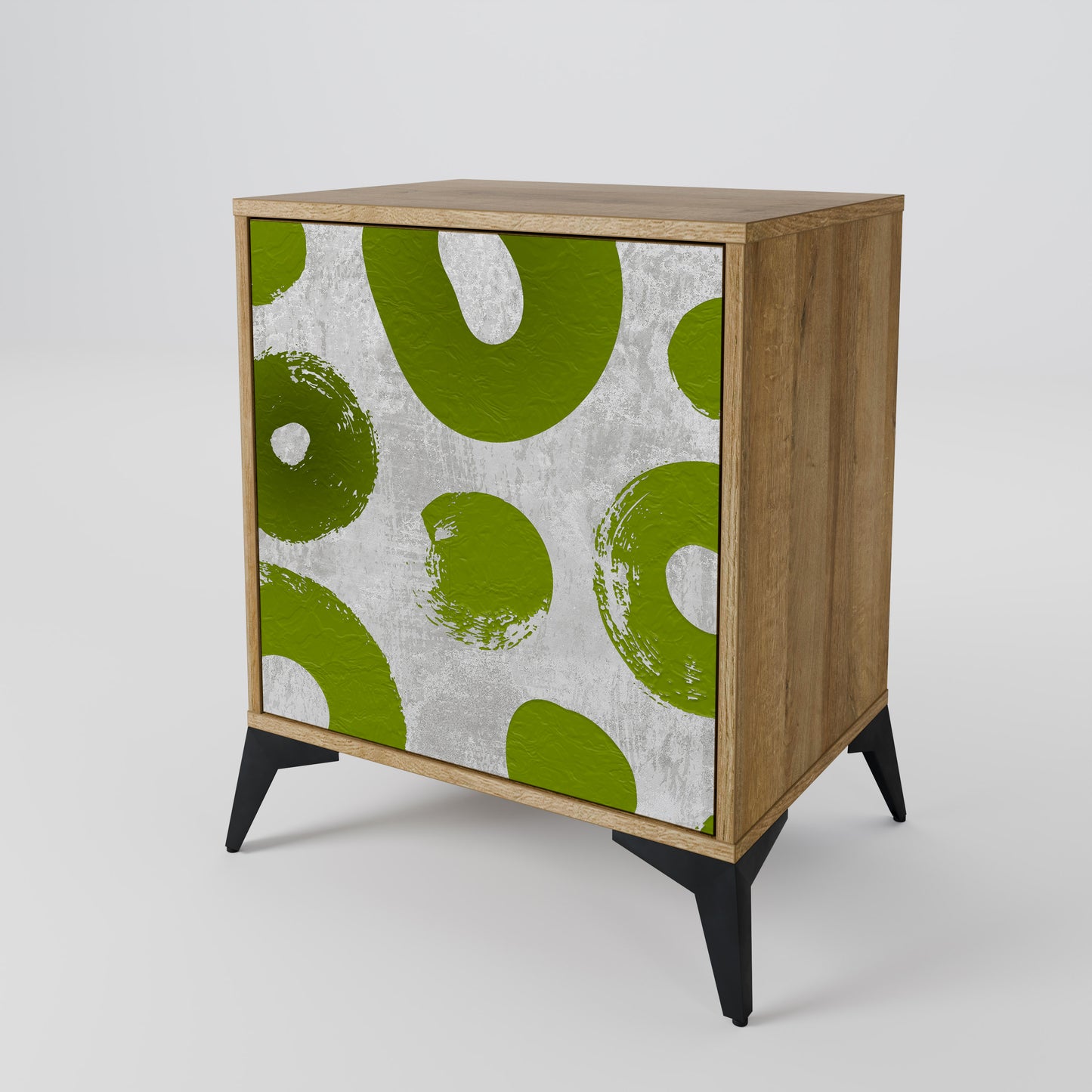 Credenza GREEN RHAPSODY a 1 anta effetto rovere