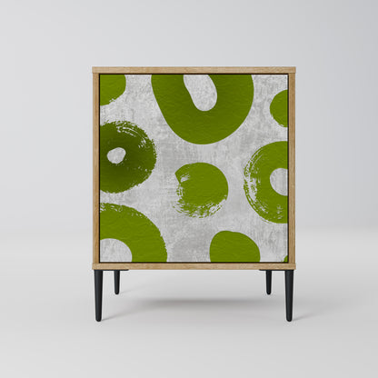 Credenza GREEN RHAPSODY a 1 anta effetto rovere