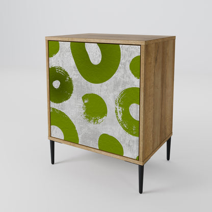 Credenza GREEN RHAPSODY a 1 anta effetto rovere