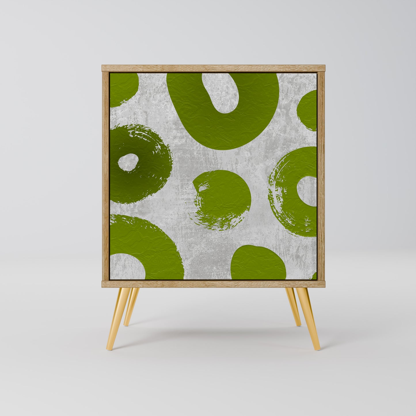 Credenza GREEN RHAPSODY a 1 anta effetto rovere