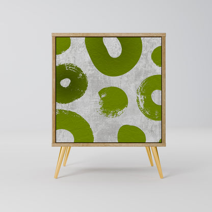 Credenza GREEN RHAPSODY a 1 anta effetto rovere