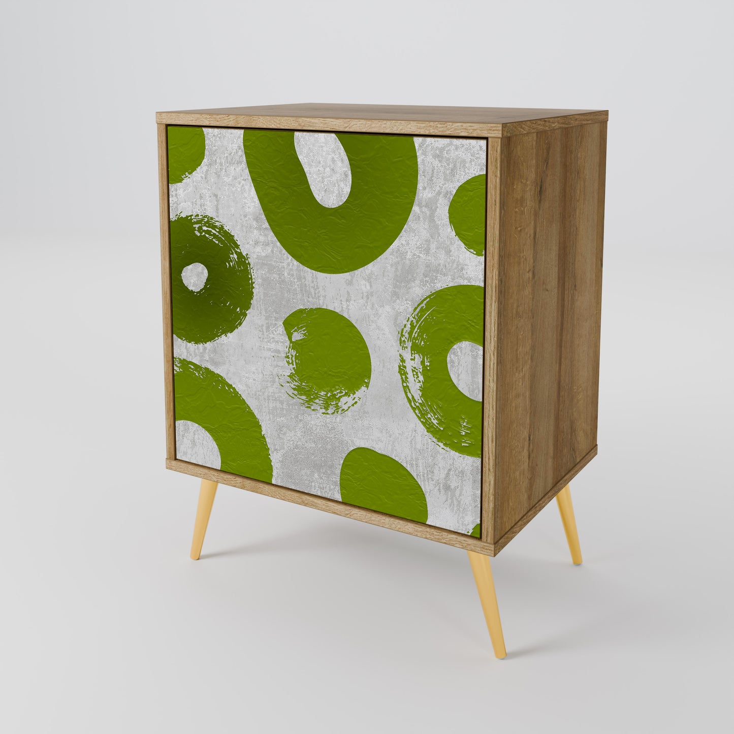 Credenza GREEN RHAPSODY a 1 anta effetto rovere