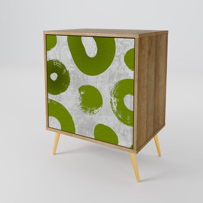Credenza GREEN RHAPSODY a 1 anta effetto rovere