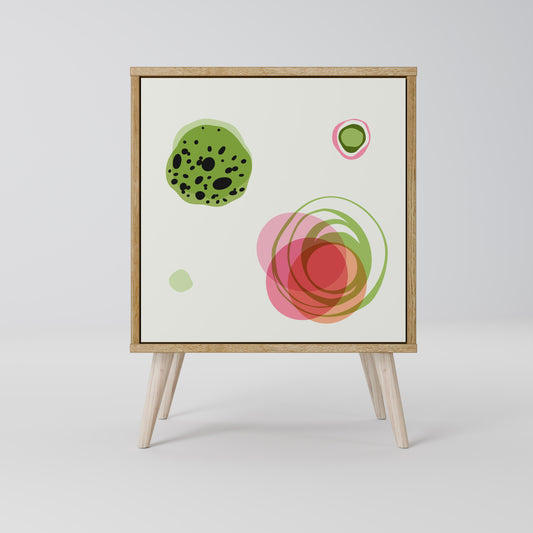 Credenza a 1 anta COLORFUL COSMOS effetto rovere