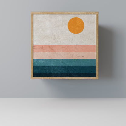 Credenza TWO HALVES a 1 anta effetto rovere