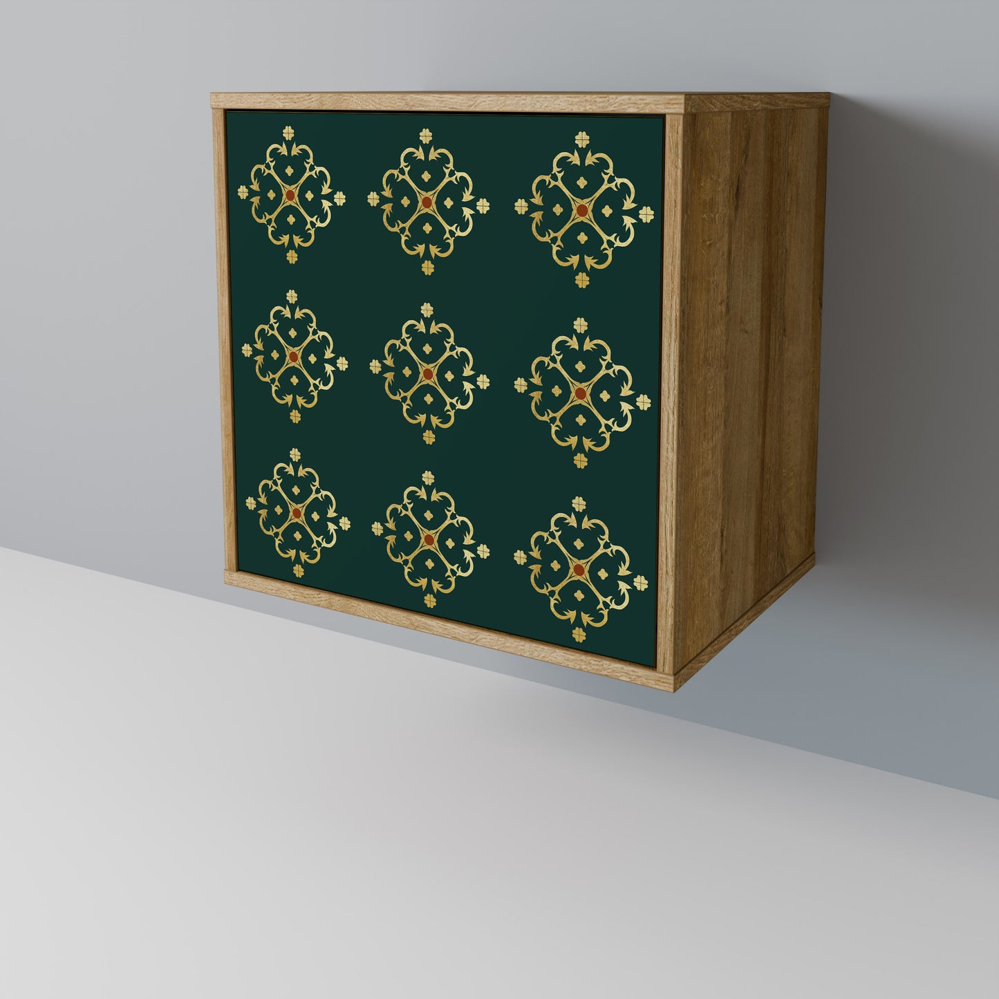 Credenza ROYAL MEDALLION a 1 anta effetto rovere