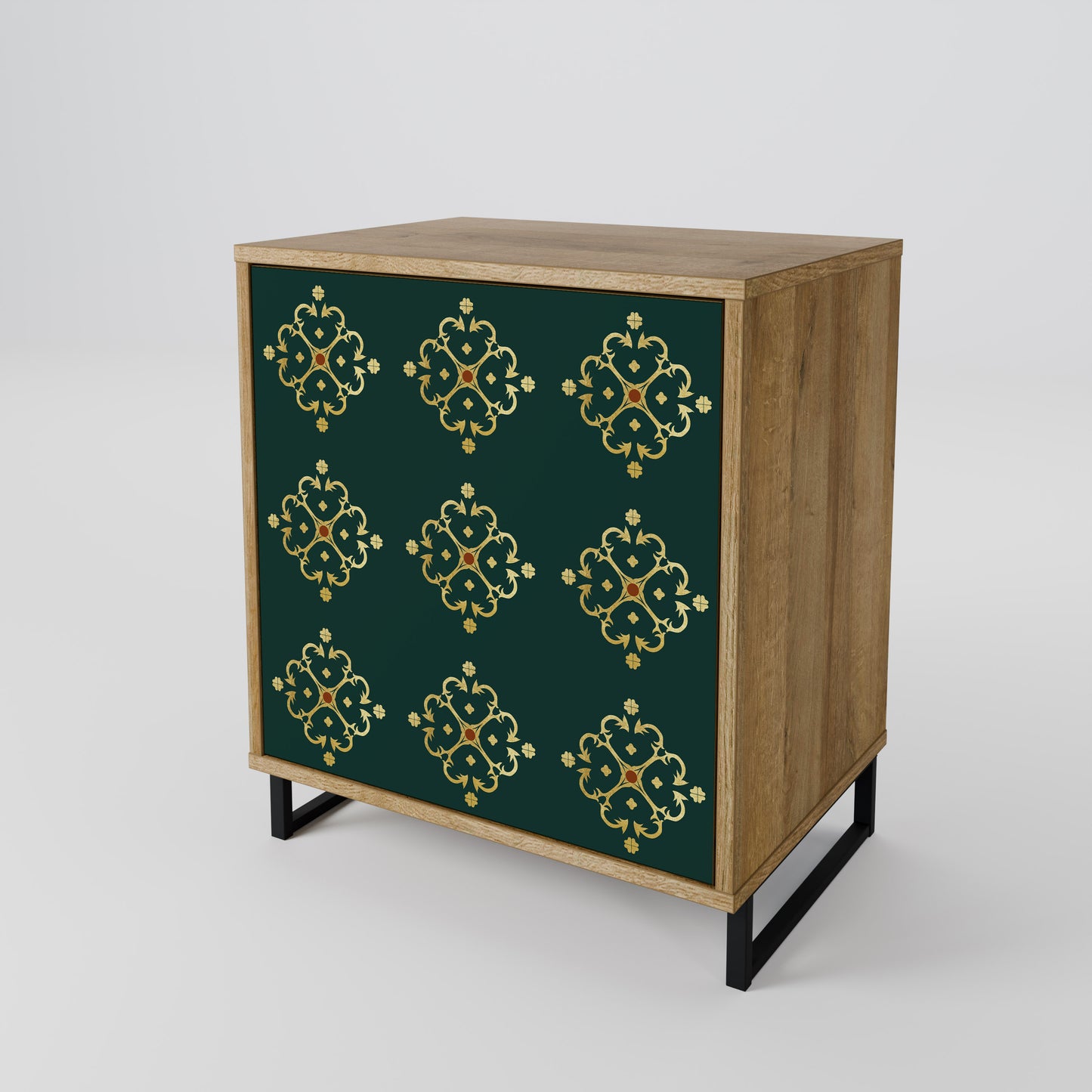 Credenza ROYAL MEDALLION a 1 anta effetto rovere