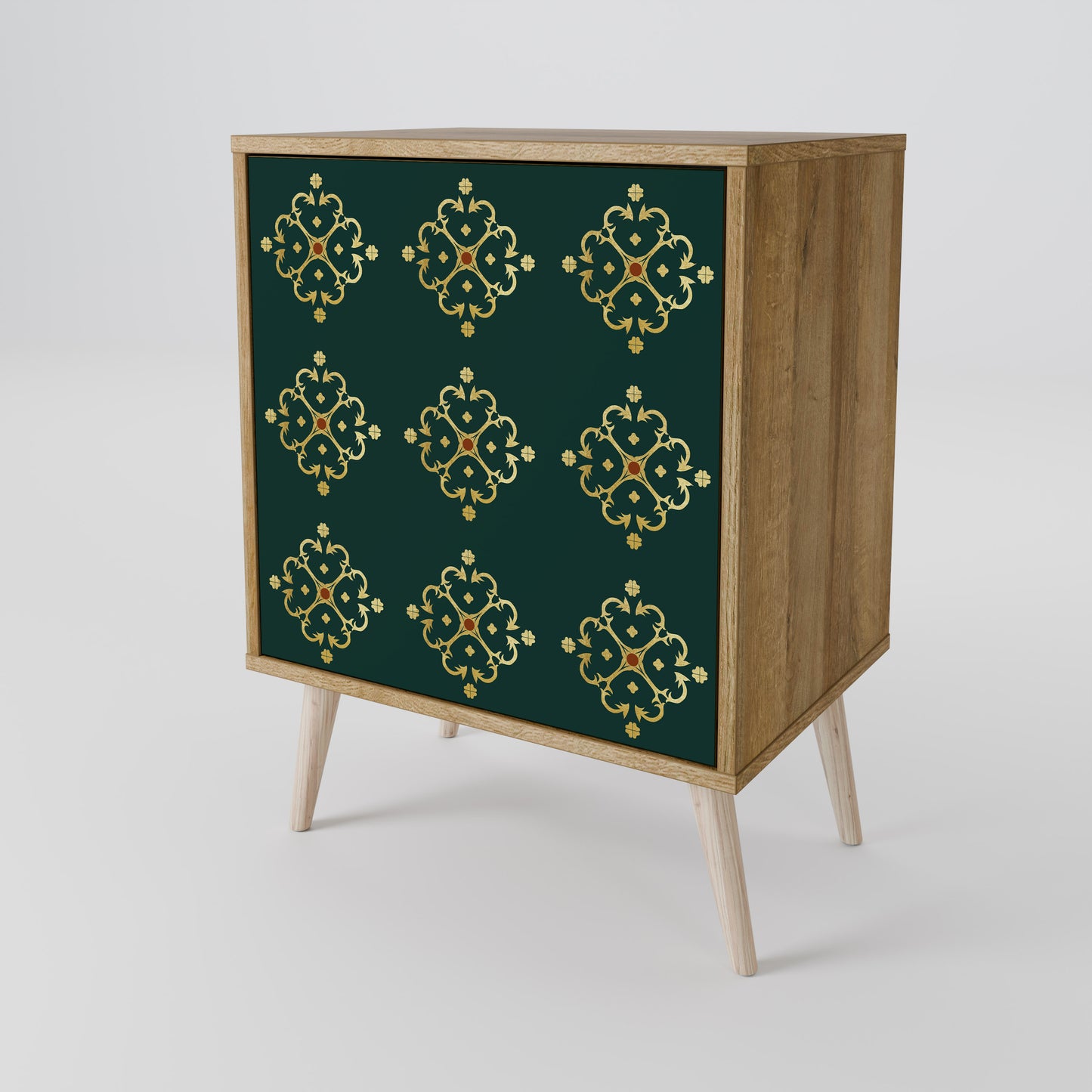 Credenza ROYAL MEDALLION a 1 anta effetto rovere