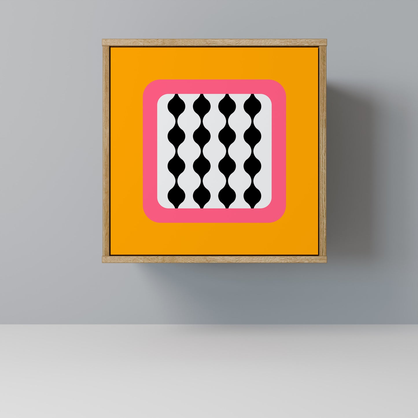 Credenza TEARS IN HEAVEN a 1 anta effetto rovere