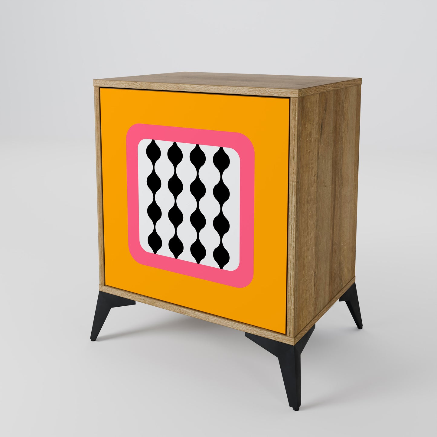 Credenza TEARS IN HEAVEN a 1 anta effetto rovere