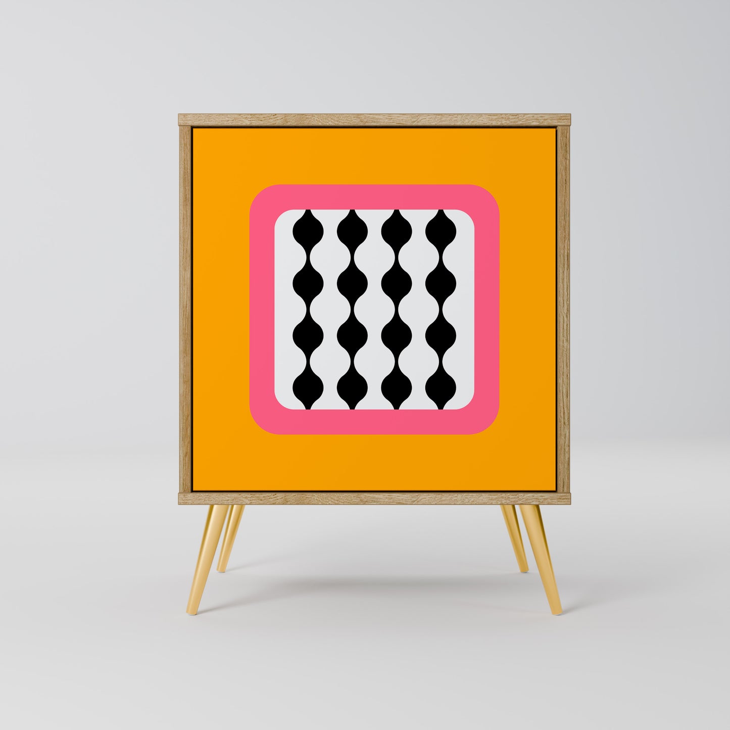 Credenza TEARS IN HEAVEN a 1 anta effetto rovere