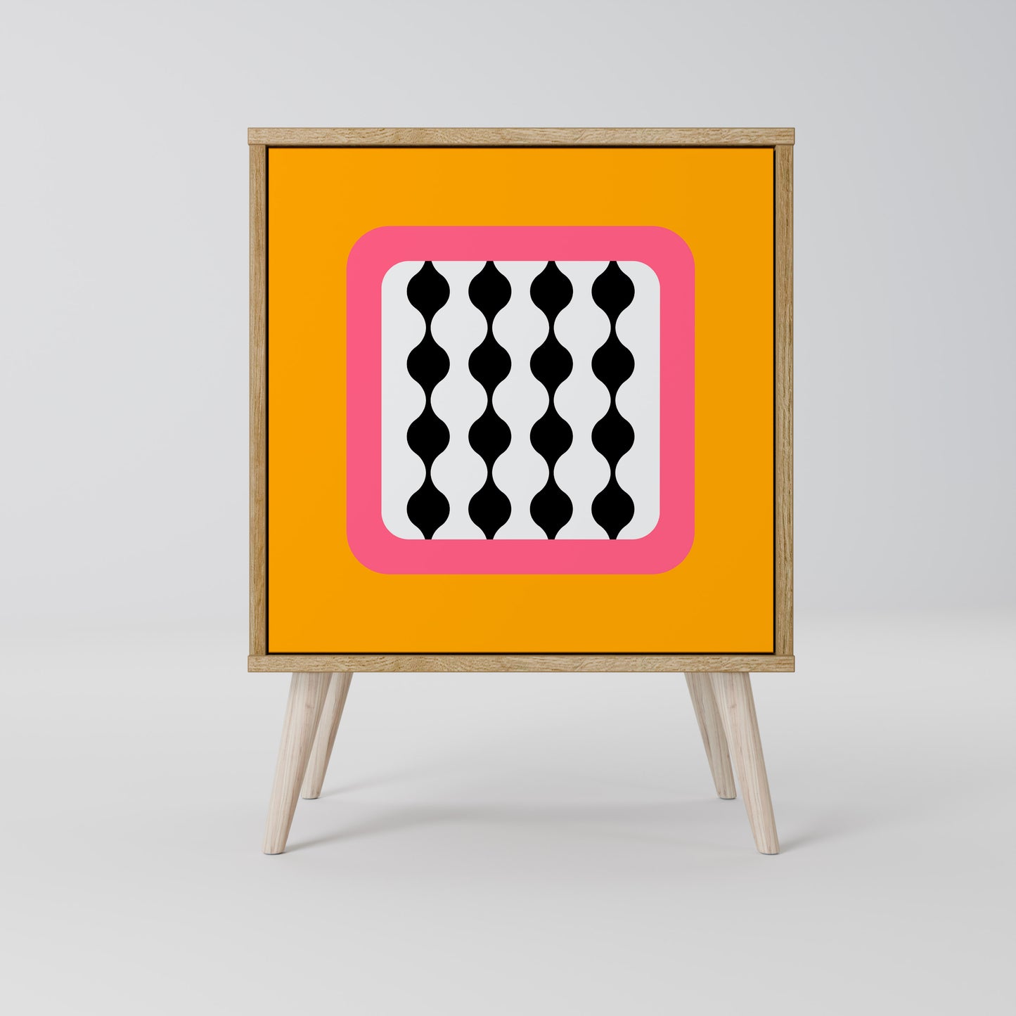 Credenza TEARS IN HEAVEN a 1 anta effetto rovere