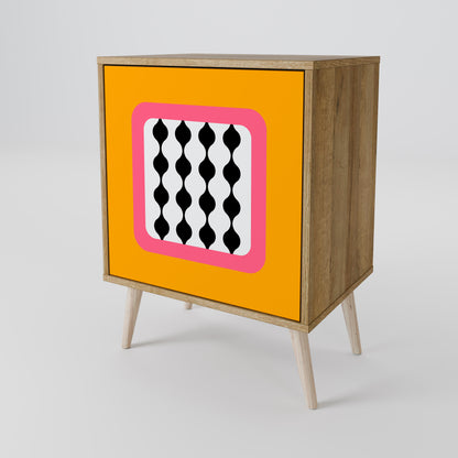 Credenza TEARS IN HEAVEN a 1 anta effetto rovere