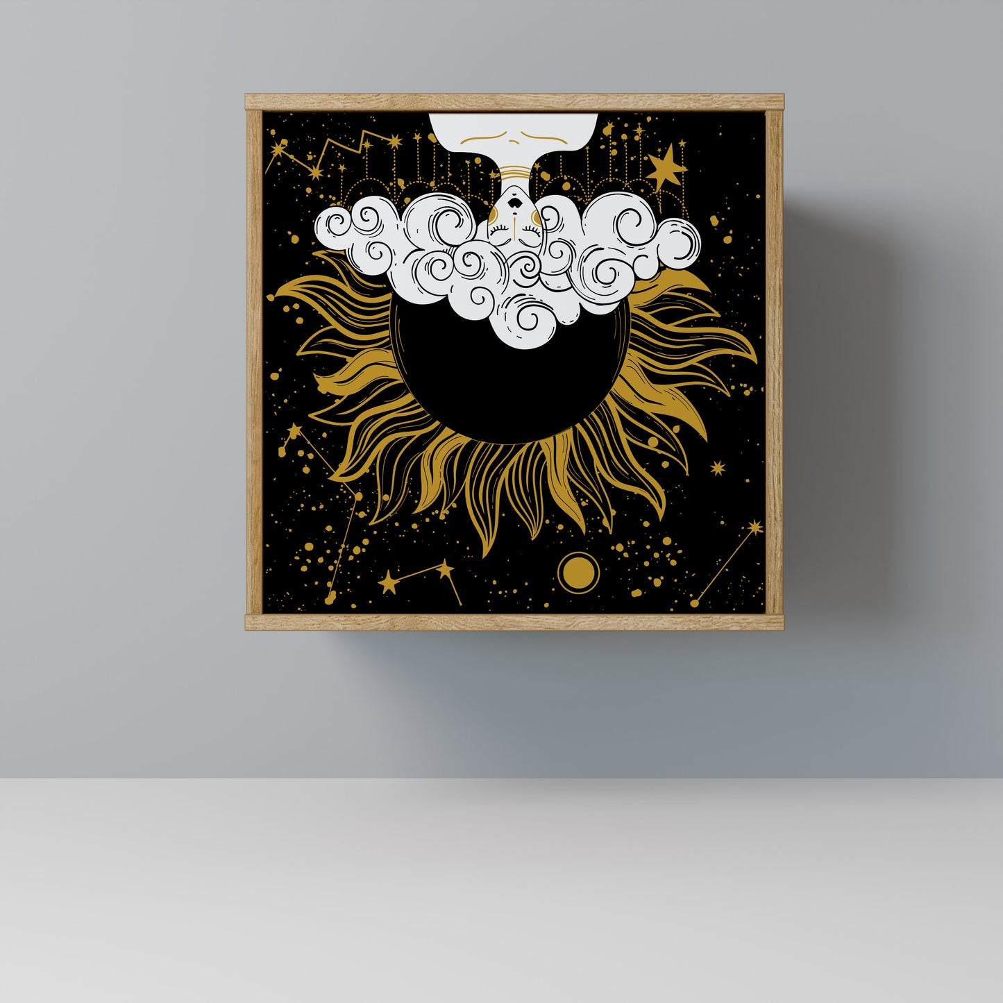 STELLAR CONSTELLATIONS 1-Door Sideboard in Oak Effect