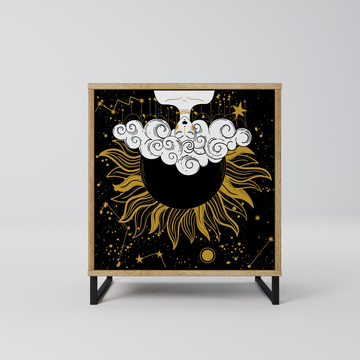 STELLAR CONSTELLATIONS 1-Door Sideboard in Oak Effect