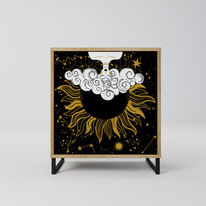 STELLAR CONSTELLATIONS 1-Door Sideboard in Oak Effect